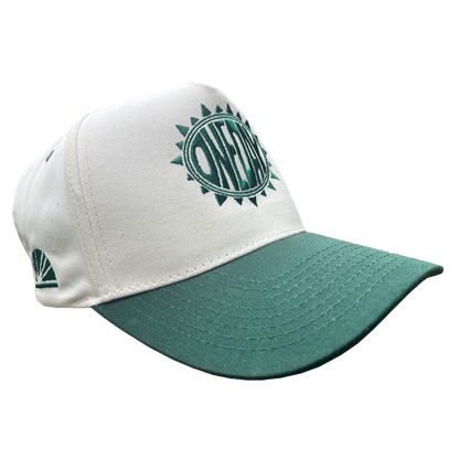 One Day Summer Snapback Hat - Dark Green