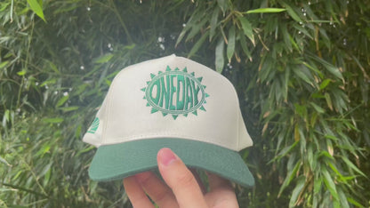 One Day Summer Snapback Hat - Dark Green
